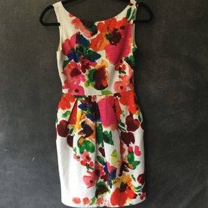 ELIZA J. | Floral Print Sleeveless Sheath Dress